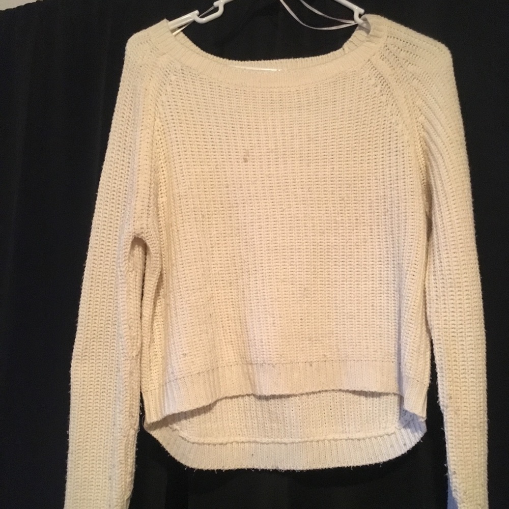 White Knitted Sweater